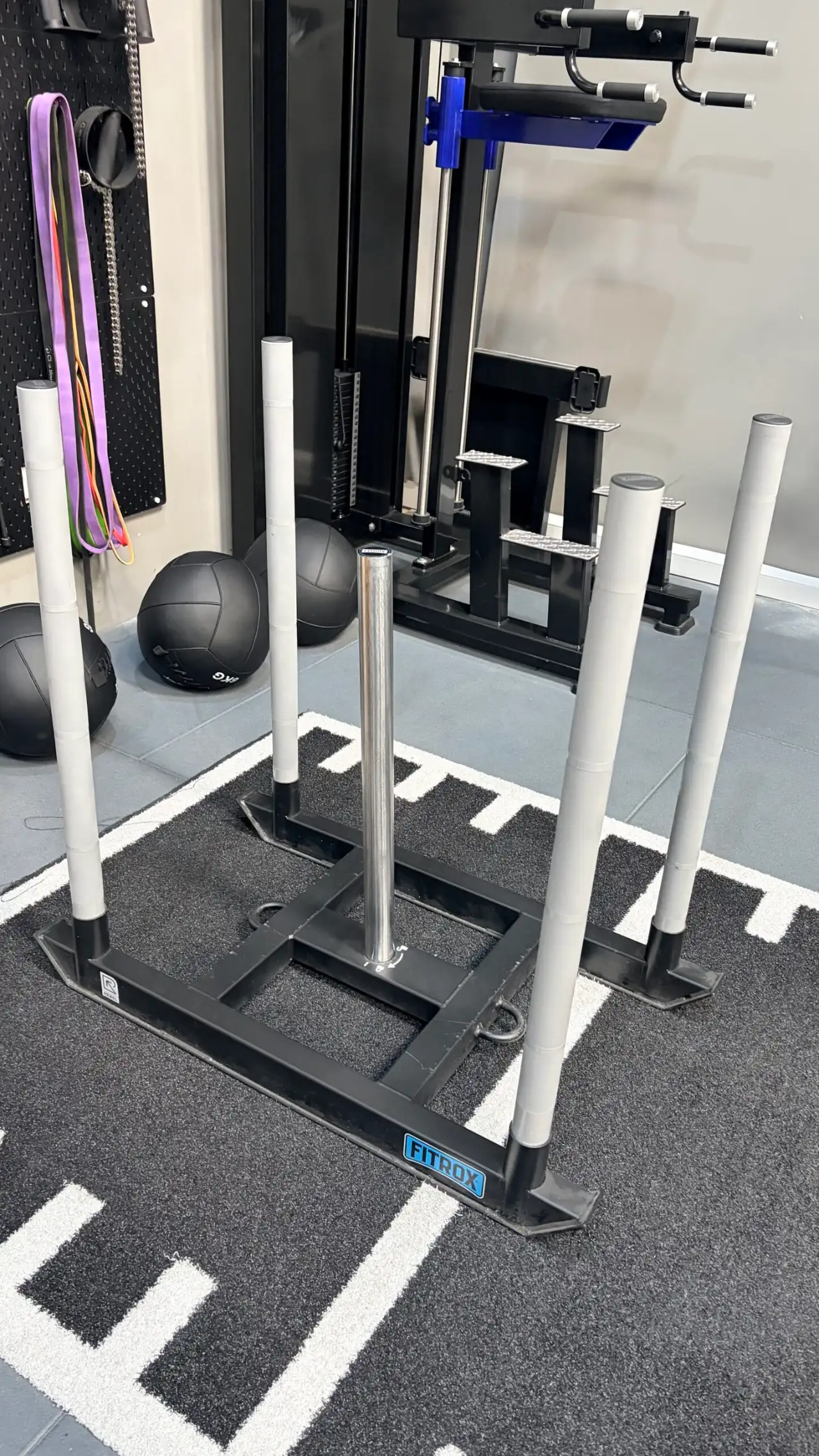 Landmine station and medicine balls
