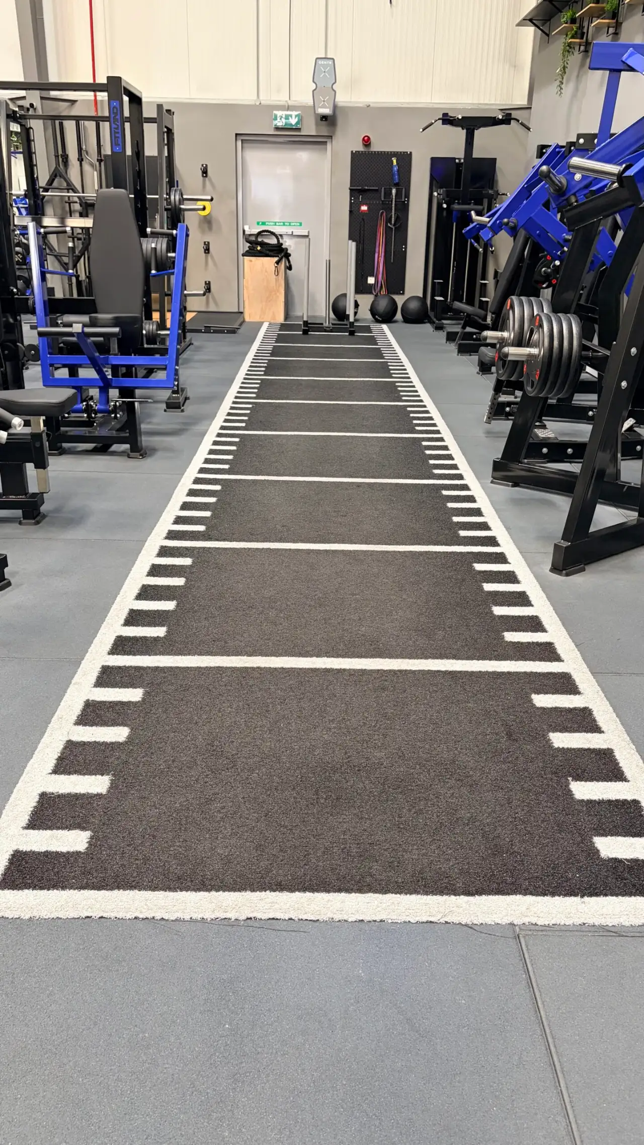 Sled track for HYROX training in Dubai